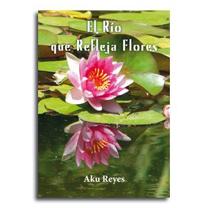 El rio que refleja flores portada